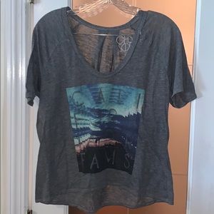 Chaser Gray Burnout T-shirt